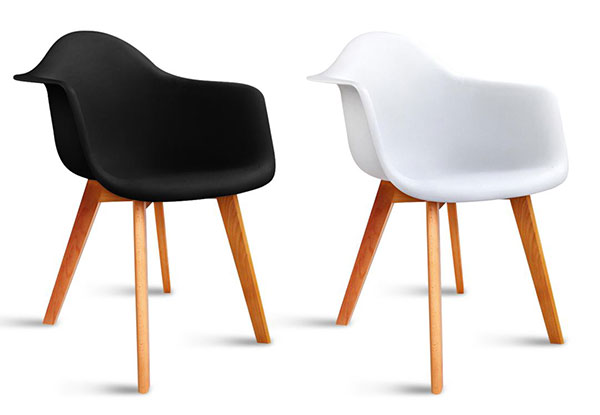 Four-Piece Egg Chair with Armrest Set - Two Colours Available
