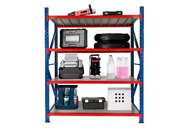 Luxsuite Adjustable Four-Tier Coloured Steel Garage Rack - Two Sizes Available