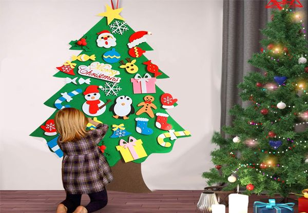 32-Piece DIY Christmas Tree Wall Hanging Decor - Three Styles Available