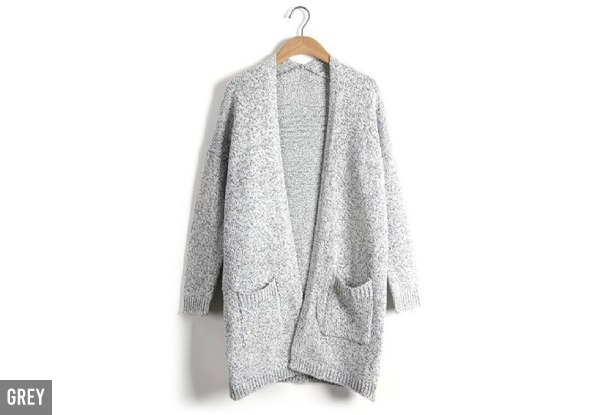 Knitted Sweater Cardigan - Two Colours & Six Sizes Available with Free Delivery