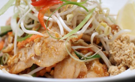 $25 for a $50 Thai & Cafe-Style Dining & Drinks Voucher - Valid for Lunch or Breakfast