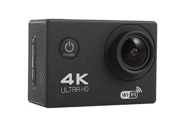 4K WiFi Action Camera With 170°Wide-Angle 2.0 LCD Screen
