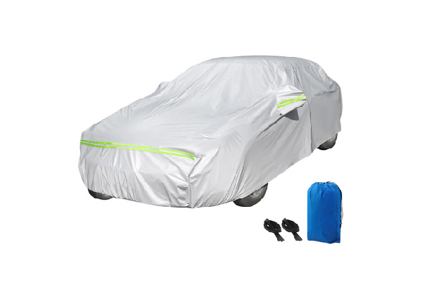 Outdoor Water-Resistant Car Cover with Storage Bag - Available in Three Sizes
