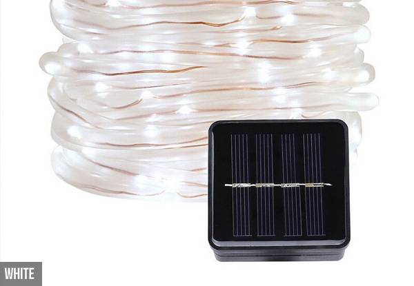 Water-Resistant Copper Tube Solar Strip Light - Three Colours & Three Sizes Available