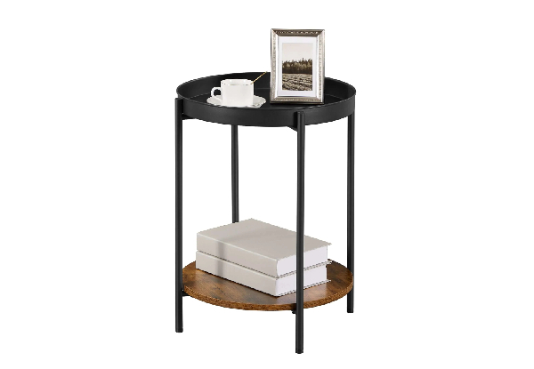 Vasagle Round Bedside Table