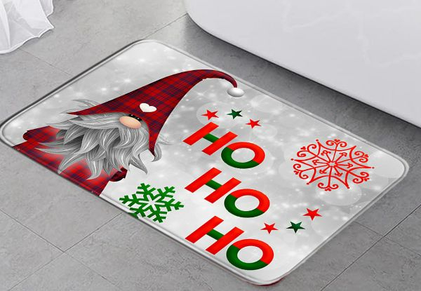 Three-Piece Christmas Bathroom Toilet Mat Set - Four Styles Available