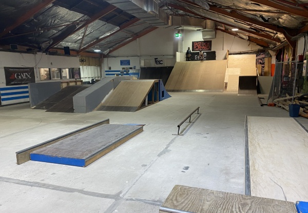 Three-Hour Entry Pass to SonSk8 Indoor Skatepark – Option for All Day Pass