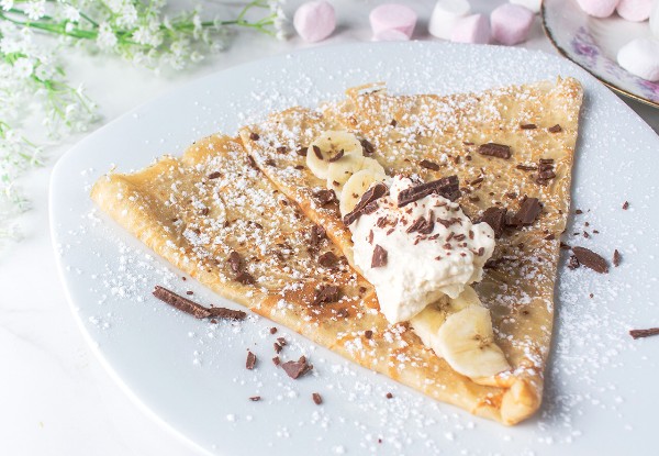 Any Two Sweet Classic Crepes or Daytime Savoury Crepes at Maison De Crepes