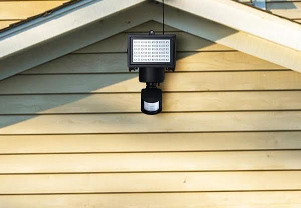 60-LED Solar-Powered Motion Sensor Light