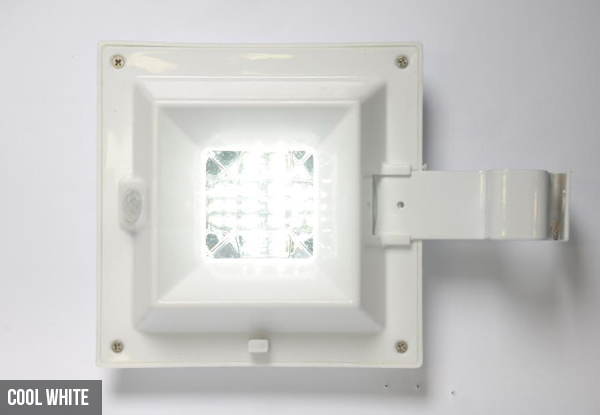 $26 for a Motion Sensor Solar LED Light – Available in Two Lightbulb Colours