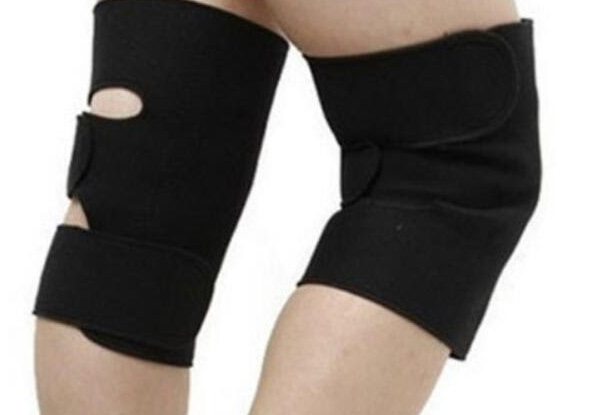 Two-Pack of Heated Knee Support Pads with Free Delivery