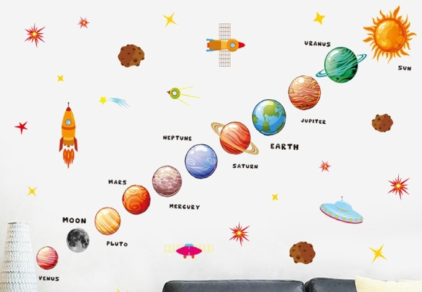 Nine Planet Wall Stickers