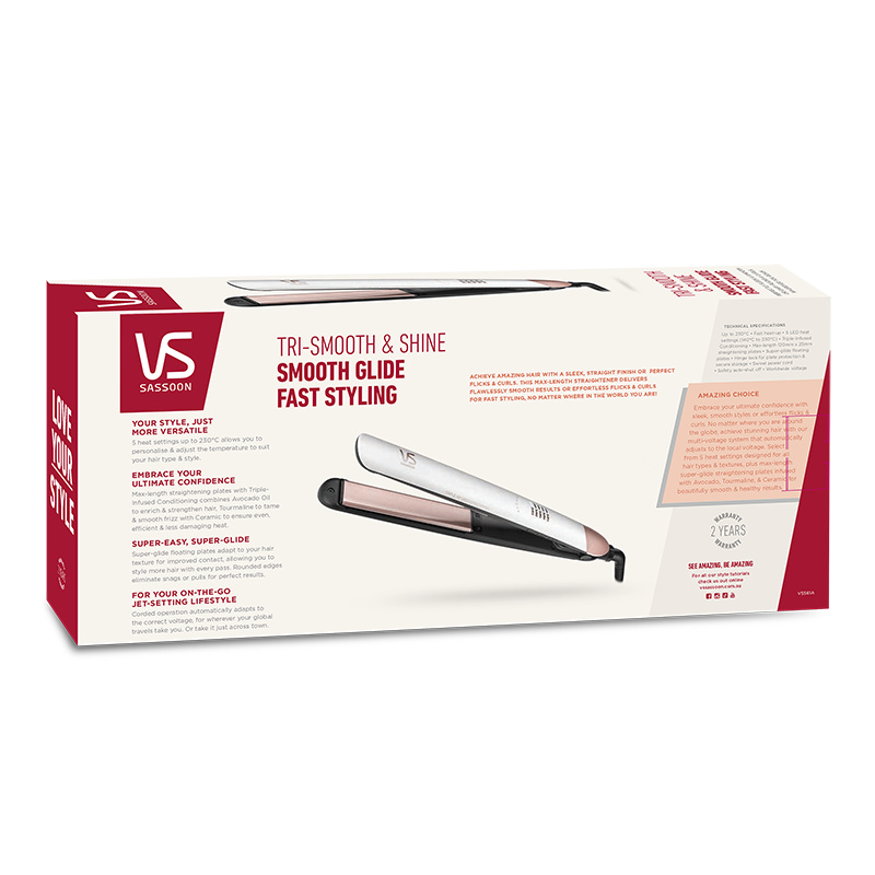 VS Sassoon Tri-Smooth & Shine Straightener