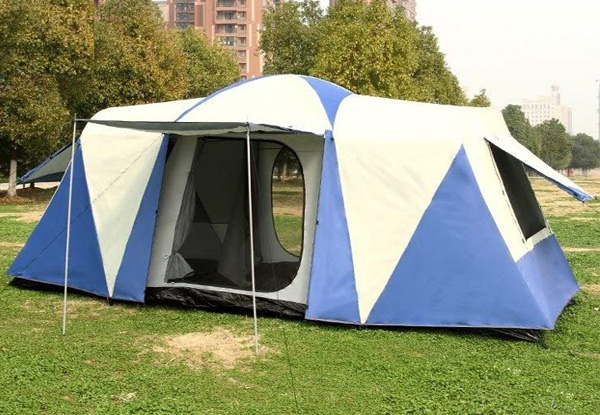 Three-Room Family Camping Tent