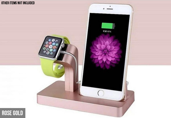 Two-in-One Charging Dock Compatible with iPhone & Apple Watch with Free Delivery