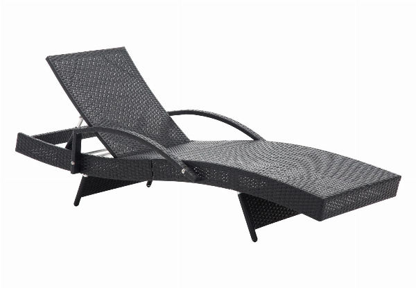 Sun Lounger with Armrest