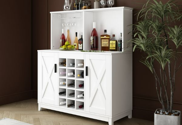 Bar Cabinet for Liquor & Glasses