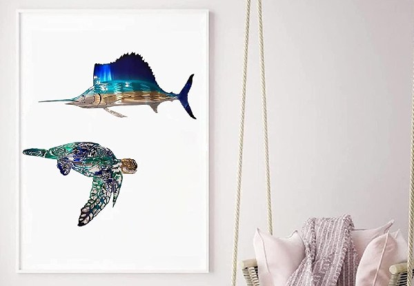 Marine Life Metal Wall Decor - Two Options Available
