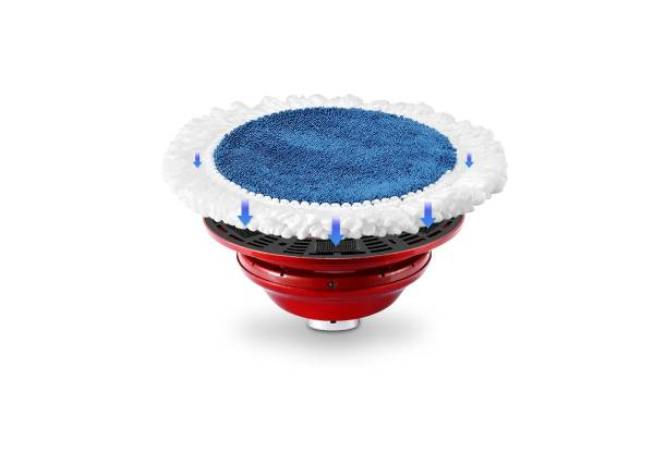 Four-in-One Cordless Electric Floor Spin Mop with Pads