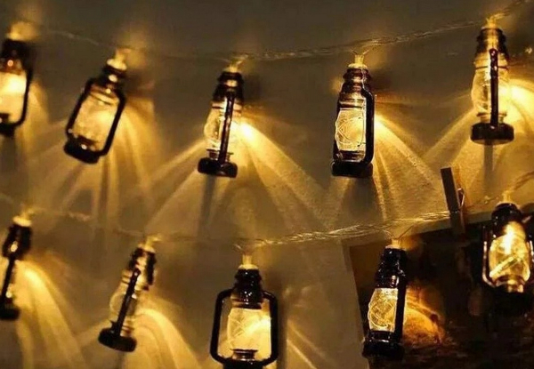 3M 20-LED Retro Lantern String Light