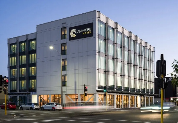 One-Night Central Christchurch 4-Star Stay for Two People in a King or Twin Room incl. Daily Buffet Breakfast & Late Checkout - Option to incl. Dinner & Drink for Two People