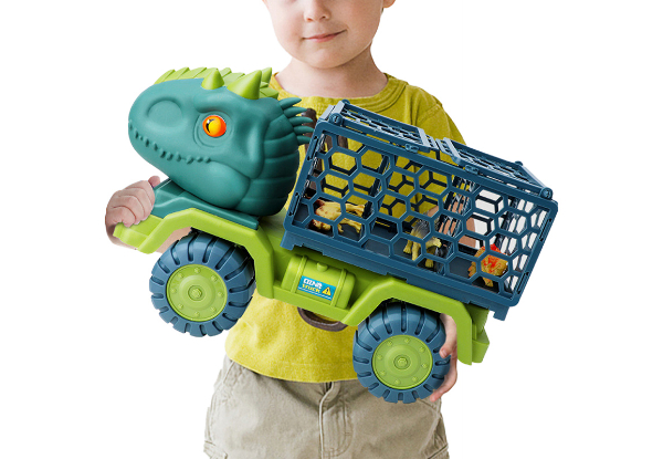 Dinosaur Truck Toy Incl. 15 Dino Figures Set - Two Options Available