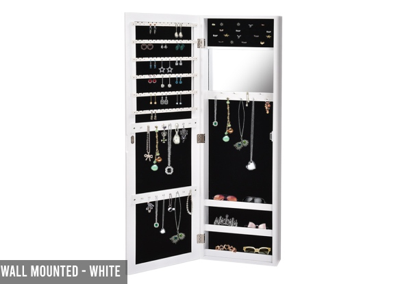Mirrored Jewellery Cabinet - Two Options Available
