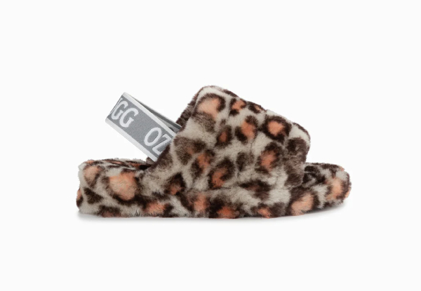 Ugg Kids Brooklyn Fluff Slide - Available in Two Colours & Three Sizes