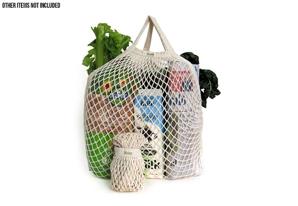 Three-Pack of OneWorld Organic Reusable String Bags & Shoulder Bag