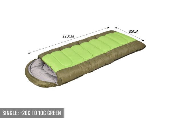 Mountview Outdoor Camping Sleeping Bag Range - Six Options Available