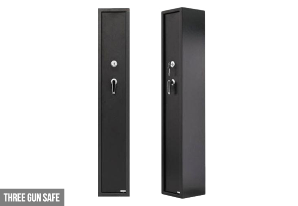 $199 for a Lockable Three Rifle Storage Safe, $249 for a Five Rifle Safe, or $279 for an Eight Rifle Storage Safe