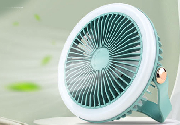 Portable Rechargeable LED Desktop Fan