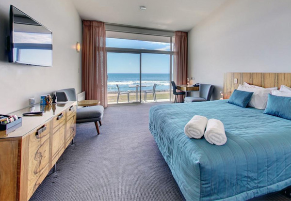 One-Night TranzAlpine Getaway to The Four-Star Beachfront Hotel in Hokitika for Two People in the Driftwood Room incl. Return Train Tickets, Rental Car Hire, WiFi & Cooked Breakfast - Option for Ocean View Room & Two Nights