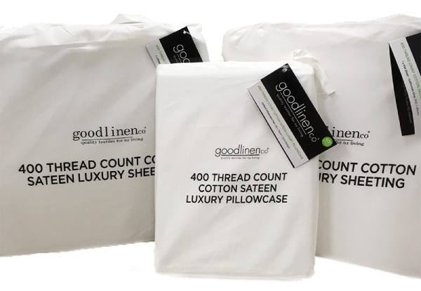 Good Linen Co 400 Thread Count Cotton Sheets Set - Five Sizes Available