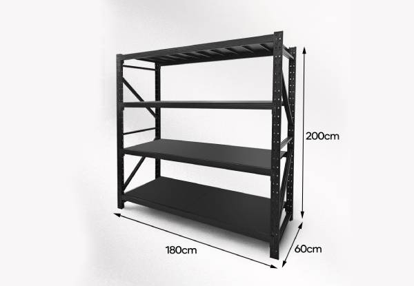 Adjustable Four-Tier Heavy Duty Steel Garage Rack - Two Options Available