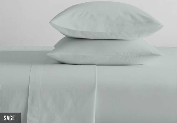 Organic Cotton 300TC Sheet Set - Available in Eight Colours & 10 Sizes