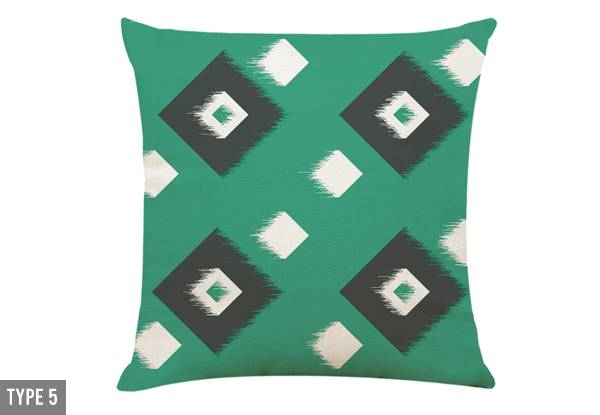 Patterned Cushion Cover - Nine Options Available