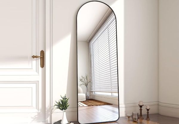 Aluminium Alloy Frame Arched Mirror - Two Sizes Available