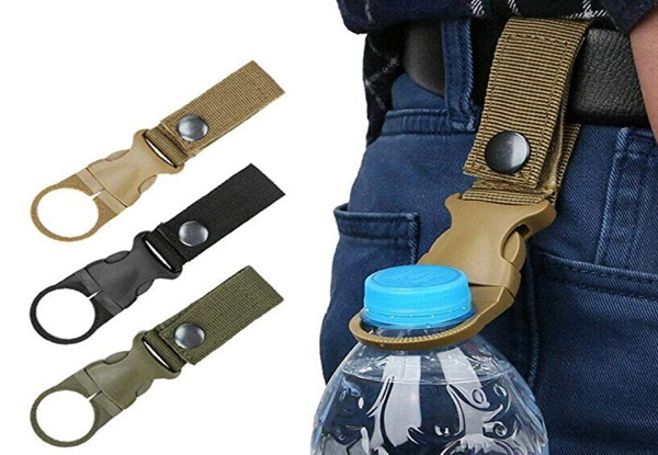 Hanging Buckle Water Bottle Clip - Three Colours Available