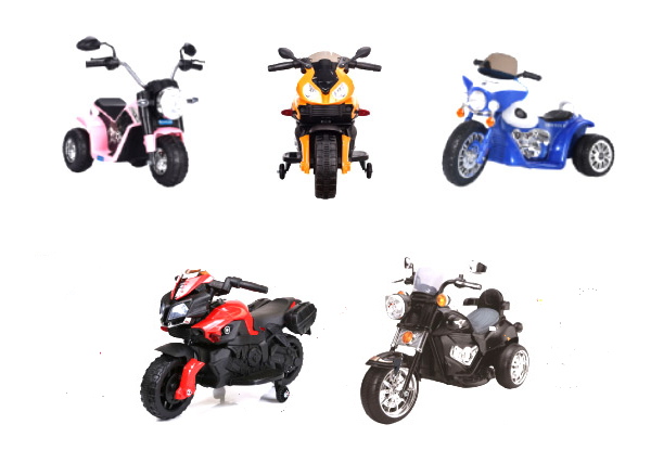 Ride-On Motorbike - Five Styles Available