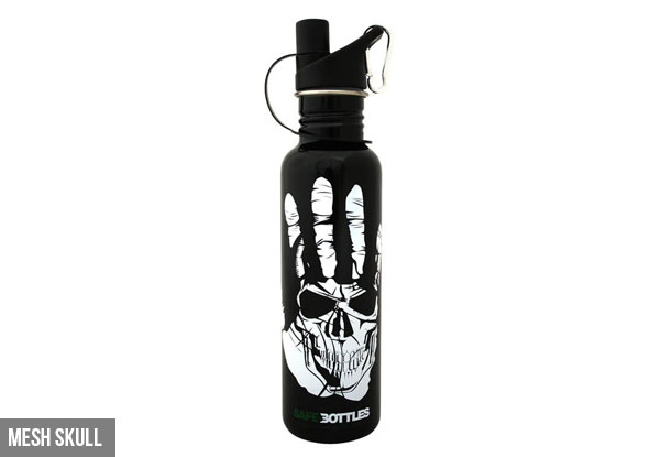 Two 750ml Stainless Steel SafeBottles - Four Designs Available