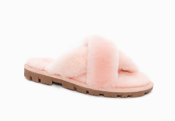 Ozwear Ugg Premium Cross Over Slippers - Four Colours & Four Sizes Available