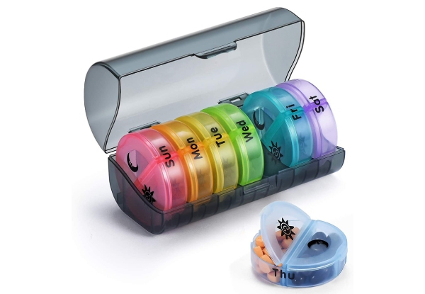 Large Capacity Weekly Pill Case - Three Colours Available