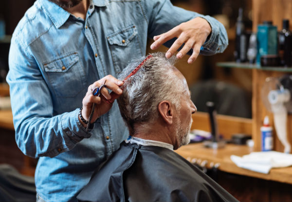 Men's Scissor & Clipper Cut incl. a Three-Minute Oil Head Massage - Option to incl. a Beard Trim