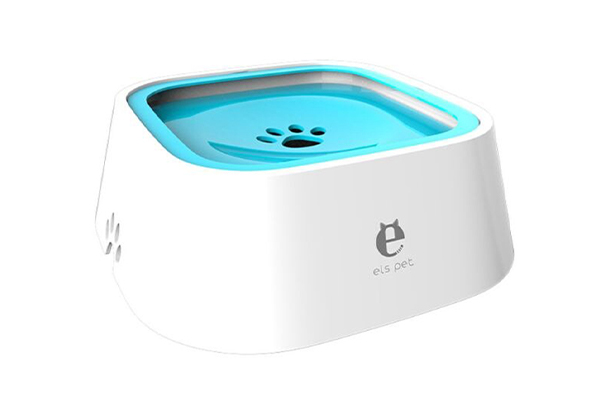 No-Spill Slow Water Pet Water Bowl - Available in Four Colours