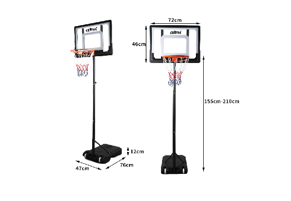 Centra Adjustable 2.1M Basketball Hoop Stand