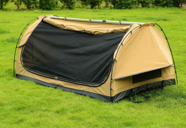 Canvas Camping Tent - Two Sizes Available