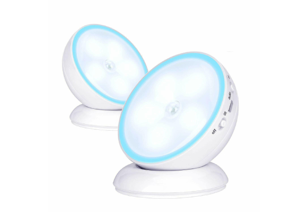 USB Rechargeable Motion Sensor Activated Wall Night-Light - Two Colours Available