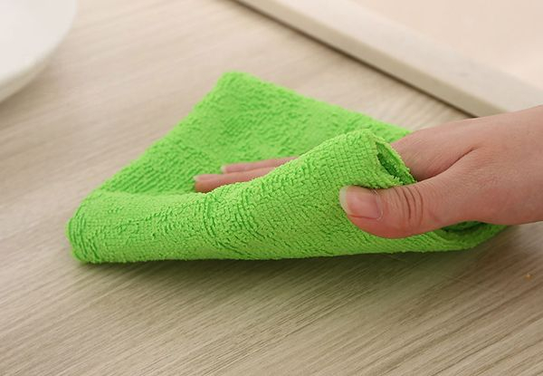 10-Piece Microfibre Cleaning Cloth Set - Option for Two-Set