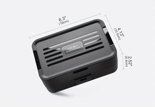 132-in-1 Precision Screwdriver Repair Tool Kit with Dual-Layer Storage Case